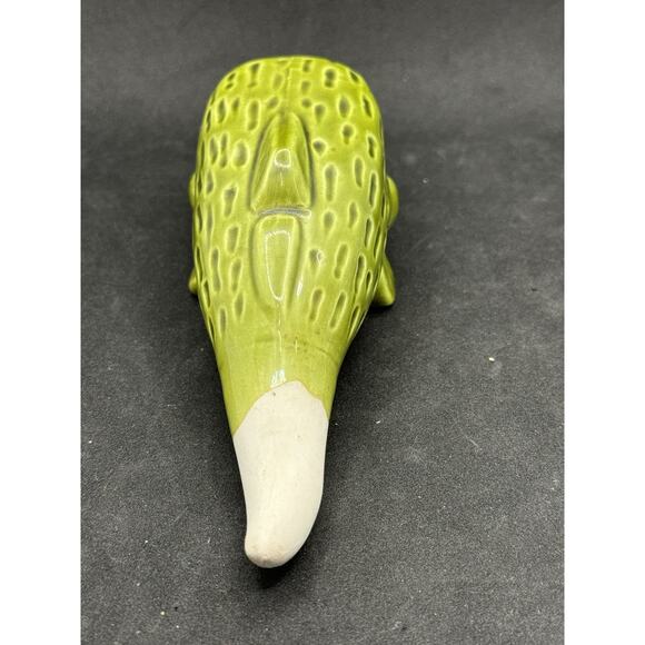 Vintage MCM ? Green Decorative Ceramic Fish App 6” Long- Very Unique - Picture 5 of 8